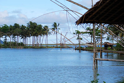 pondok di pangandaran, pantai karang tirta